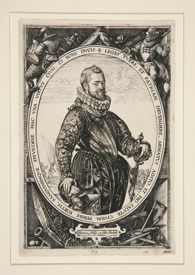 Portrett av Jacques de la Faille av Hendrick Goltzius