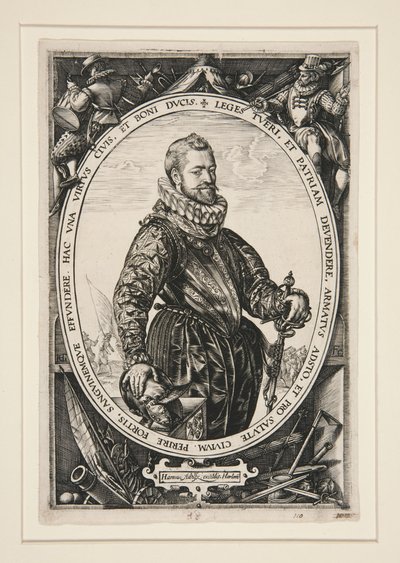Portrett av Jacques de la Faille av Hendrick Goltzius