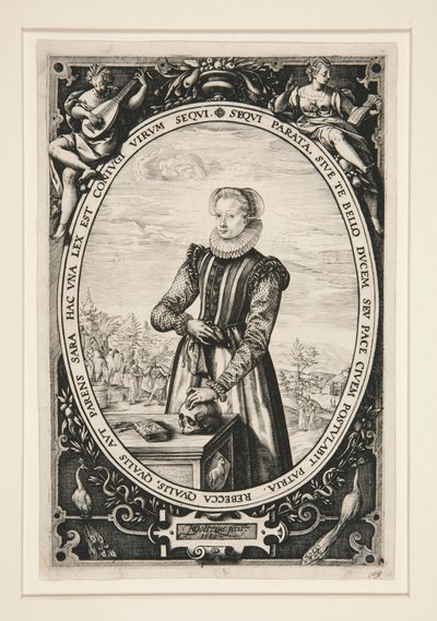 Portrett av Josina Hamels av Hendrick Goltzius