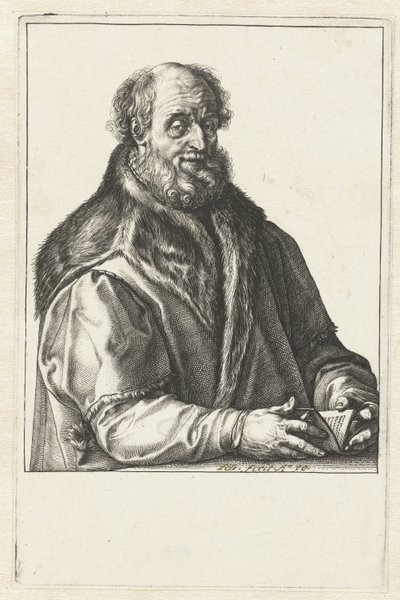 Portrett av Jan van Suren av Hendrick Goltzius