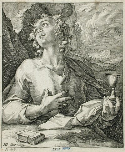 Evangelisten Johannes av Hendrick Goltzius