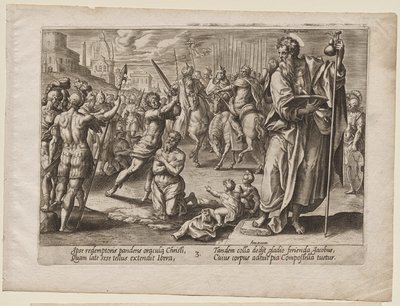 St. Jakob den store av Hendrick Goltzius