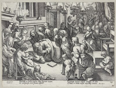 St. Paulus reiste Eutykos av Hendrick Goltzius