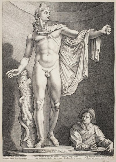 Apollo Belvedere av Hendrick Goltzius