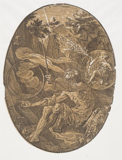 The Cave of Eternity (Trollmannen) av Hendrick Goltzius