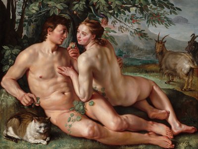 Menneskets fall av Hendrick Goltzius