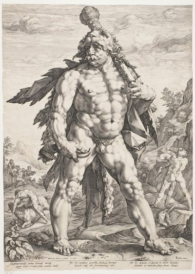 Den store Hercules av Hendrick Goltzius