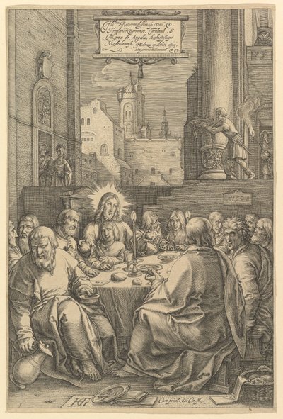 Nattverden, fra «Kristi lidelse» av Hendrick Goltzius
