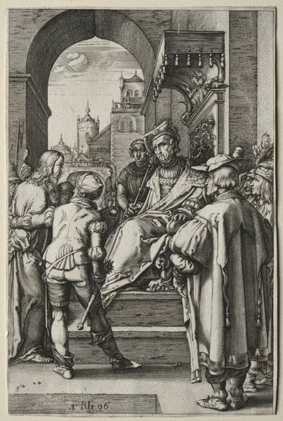 Lidenskapen: Kristus før Pilatus av Hendrick Goltzius
