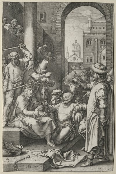 The Passion: The Crowning with Thorns av Hendrick Goltzius