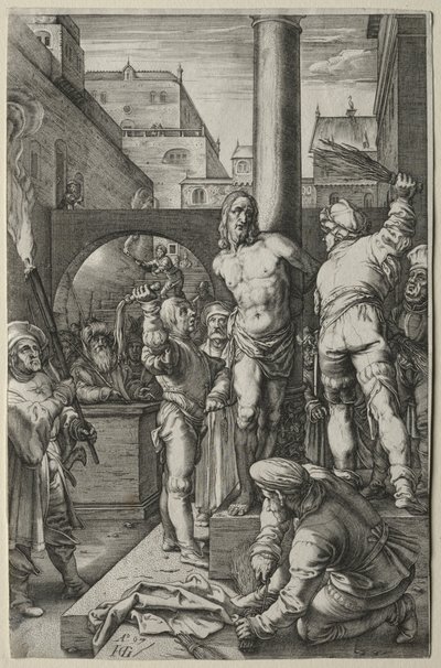 The Passion: The Flagelation av Hendrick Goltzius