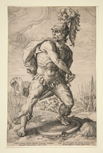 De romerske heltene: Titus Manlius Torquatus av Hendrick Goltzius