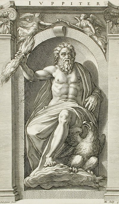 Serien med antikke guder av Hendrick Goltzius