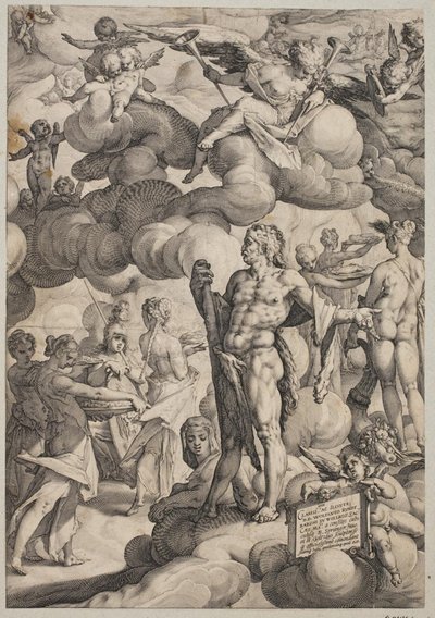 Bryllupet til Amor og Psyke av Hendrick Goltzius