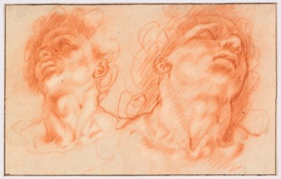 To mannlige hoder etter antikken, Laokoons sønner av Hendrick Goltzius