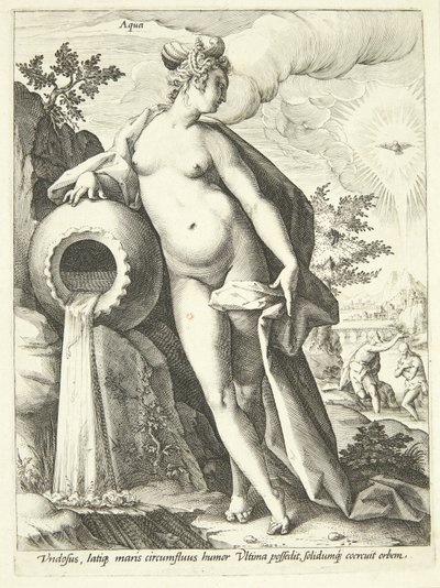 Vann (Aqua) av Hendrick Goltzius