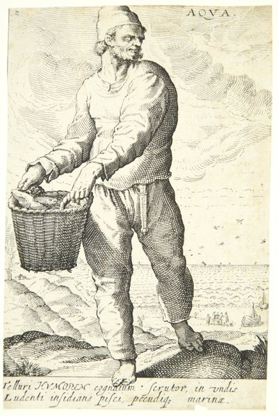Vann (Aqua) av Hendrick Goltzius