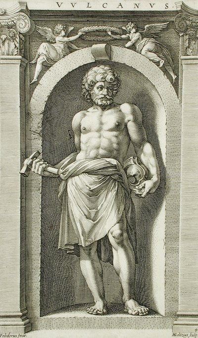 Vulkan av Hendrick Goltzius