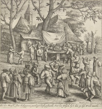 Bondens bryllup av Hendrick Hondius (I)
