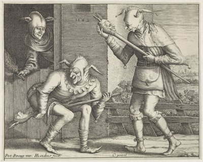 Tre idioter Crazy (serietittel) av Hendrick Hondius (I)