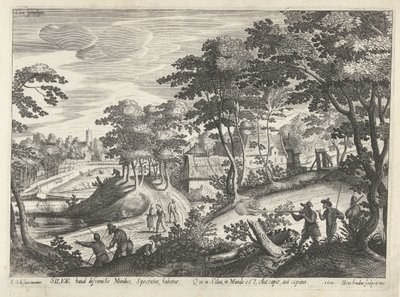 Landskap med jaktscene av Hendrick Hondius (I)