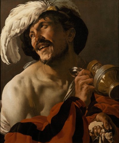 Den glade drikker, 1625 av Hendrick Jansz Terbrugghen