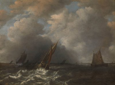 Storm på elven Meuse av Hendrick Martensz. Sorgh