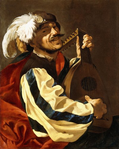 En lutspiller av Hendrick ter Brugghen