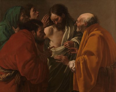 Thomas vantro The Incredulity of St Thomas av Hendrick ter Brugghen