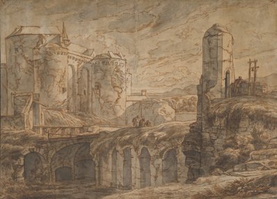 Porten til Brugge ved Sluis, 1661. av Hendrick van Minderhout