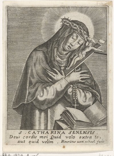 Den hellige Katarina av Siena av Hendrick van Schoel