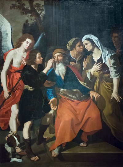 Tobia gjenoppretter farens syn av Hendrick van Somer