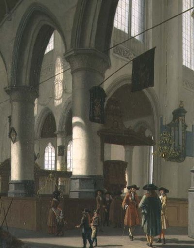 Et kirkeinteriør av Hendrick van Streeck
