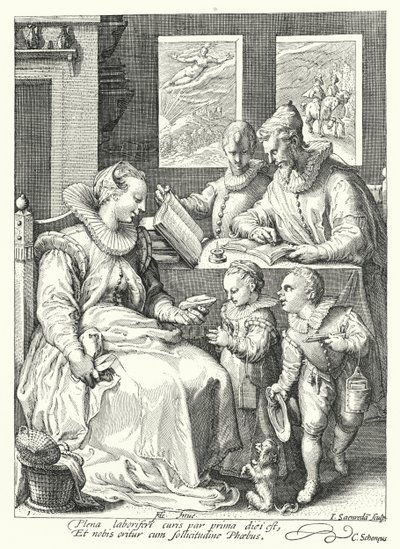 Morgen (gravering) av Hendrik (after) Goltzius