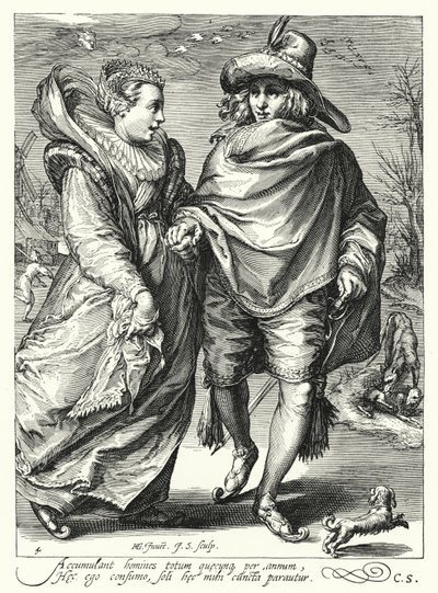 Vinter (gravering) av Hendrik (after) Goltzius