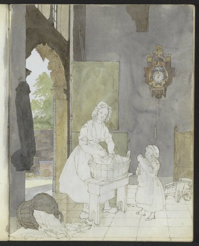 vaskekone av Hendrik Abraham Klinkhamer