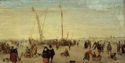 En scene på isen av Hendrik Avercamp