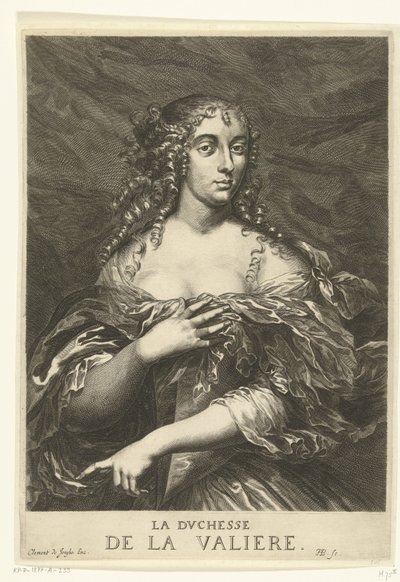 Portrett av Louise Françoise de La Baume Le Blanc de la Vallière av Hendrik Bary