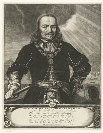 Portrett av Michiel Adriaansz. de Ruyter av Hendrik Bary