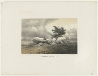 Dyssen i Valthe Dolmen i Valthe (tittel på objekt) av Hendrik Dirk Kruseman van Elten