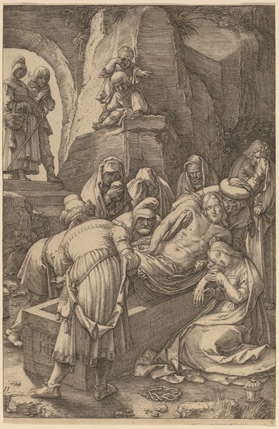 Kristi begravelse av Hendrik Goltzius