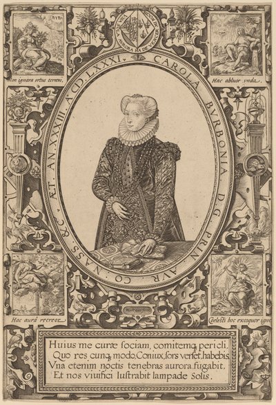 Charlotte av Bourbon av Hendrik Goltzius