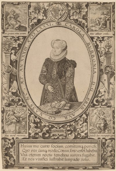 Charlotte av Bourbon av Hendrik Goltzius