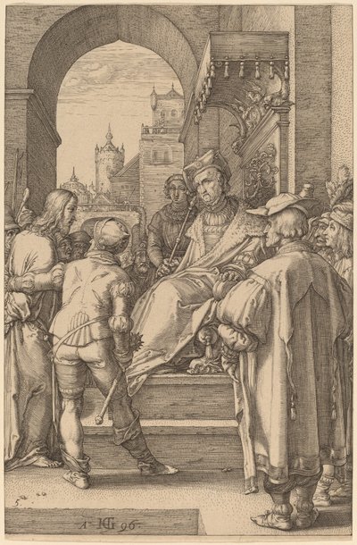 Kristus før Pilatus av Hendrik Goltzius