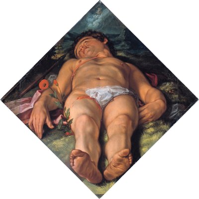 Døende Adonis, 1609 av Hendrik Goltzius