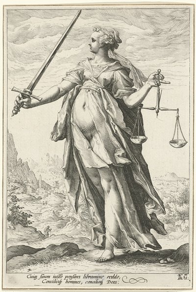 Rettferdighet Rettferdighet av Hendrik Goltzius