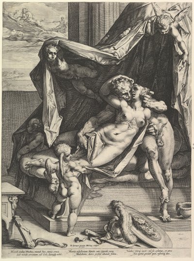 Mars og Venus, 1588. av Hendrik Goltzius