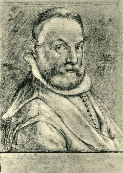 Portrett av en mann med skjegg, 1597, 1943. av Hendrik Goltzius