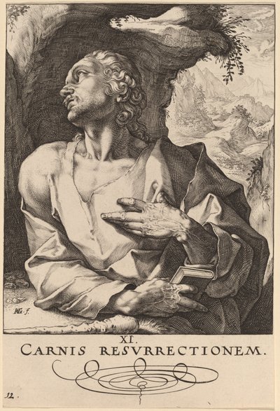 Saint Jude Thaddeus av Hendrik Goltzius