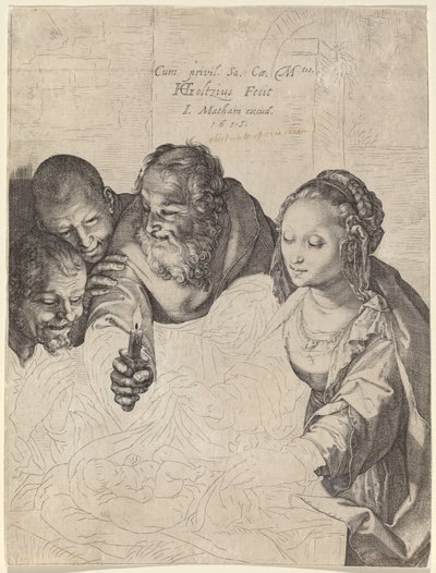 Hyrdenes tilbedelse av Hendrik Goltzius
